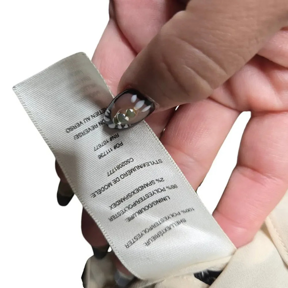 Alice + Olivia Embroidered Black & White Short Sleeve Top - Picture 6 of 9